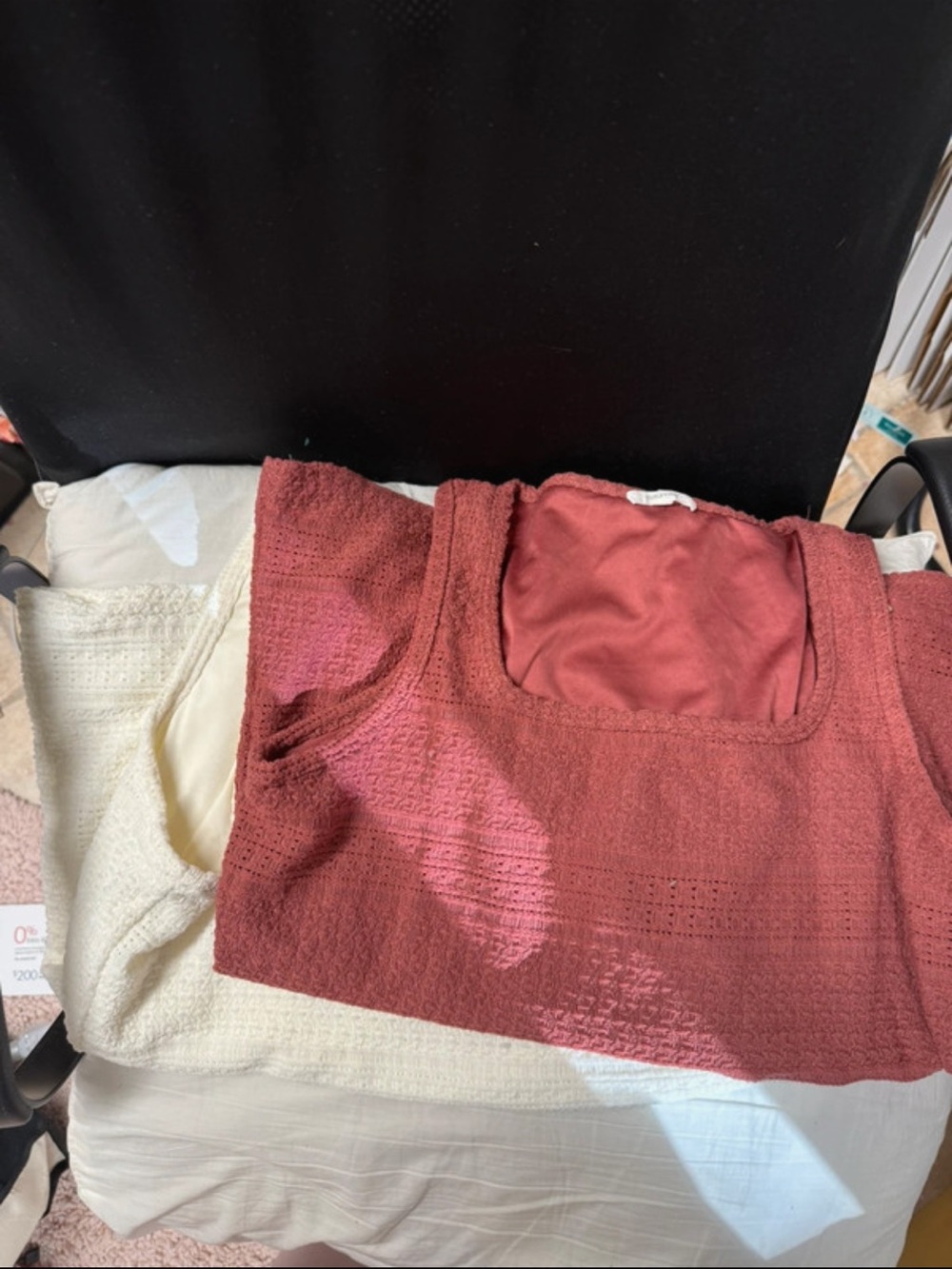 Textured Sleeveless Tank Top in Deep Rose